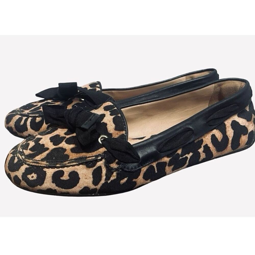 Arezzo Leopard Slip Ons